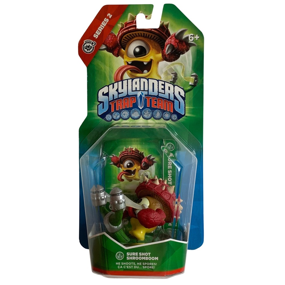 2014 Skylanders Trap Team Sure Shot Shroomboom Series 2 Life Element Figure New
